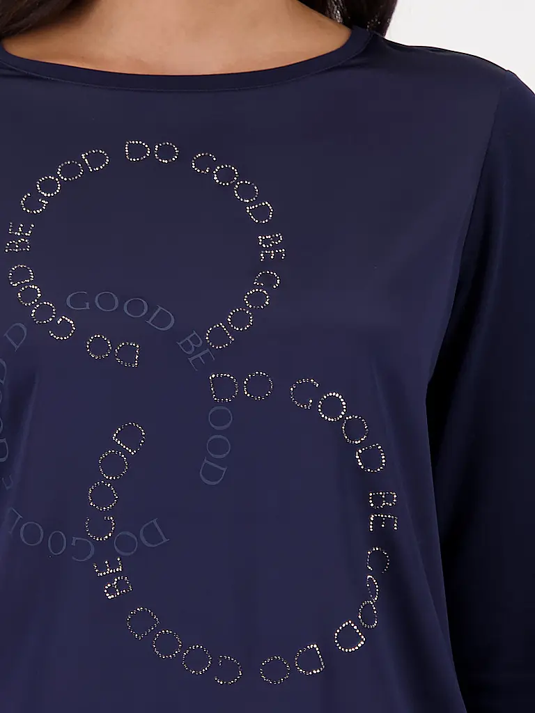 MONARI | T-shirt blouse | Bleu foncé