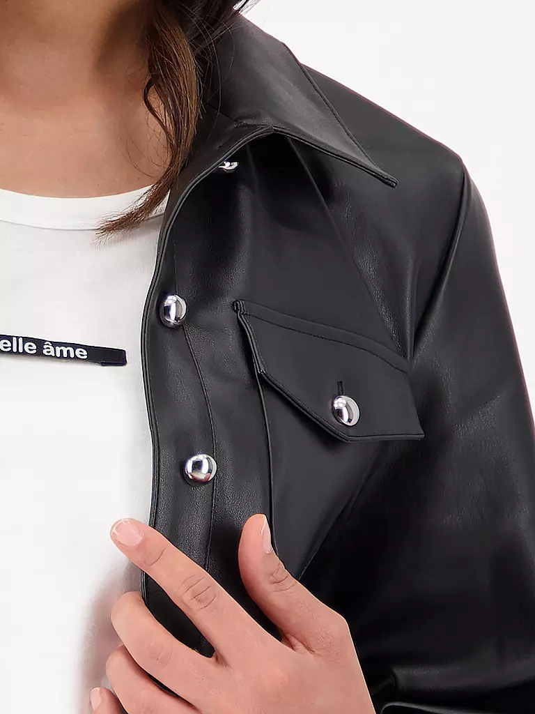 MONARI | Veste aspect cuir | 