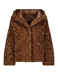 MONARI | Veste aspect fourrure | Marron