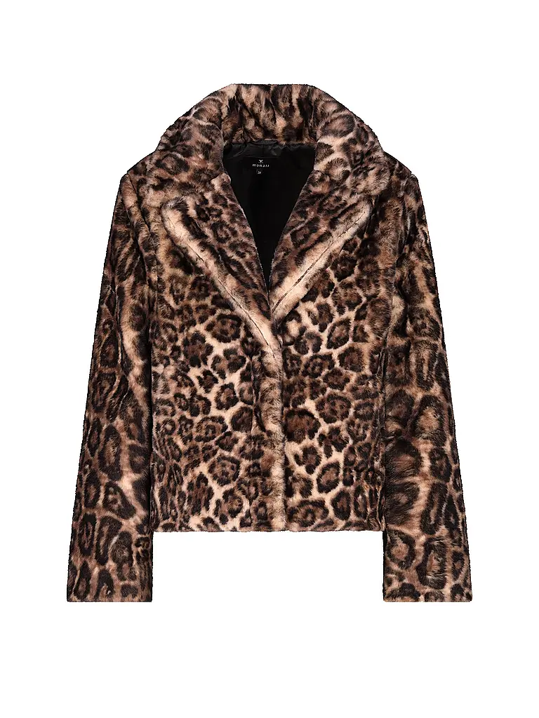 MONARI | Veste aspect fourrure | Marron