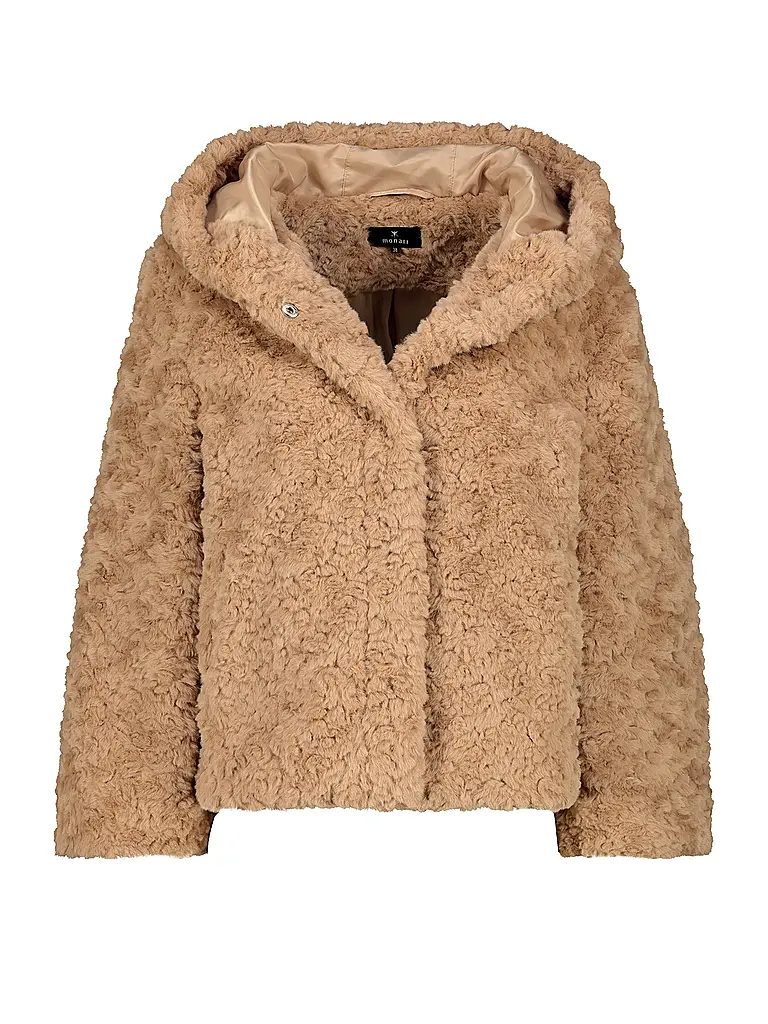 MONARI | Veste aspect fourrure | hellbraun