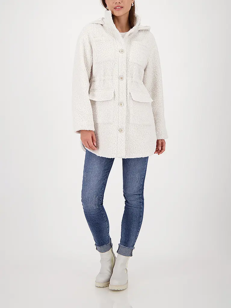 MONARI | Veste aspect fourrure | Crème