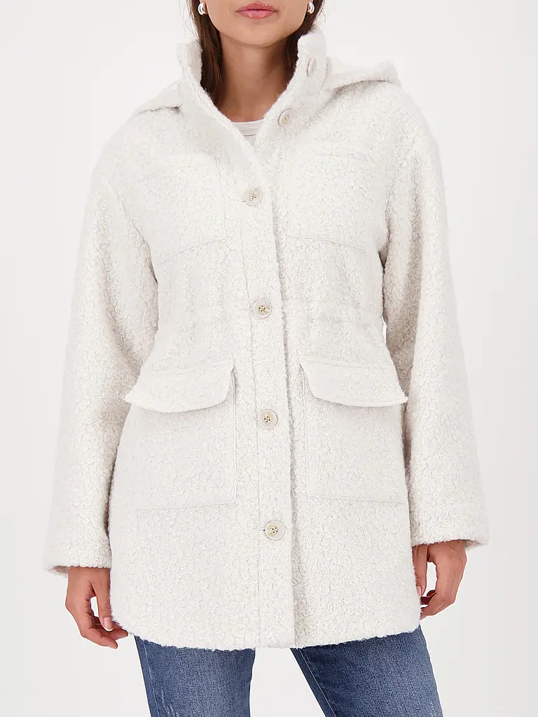 MONARI | Veste aspect fourrure | Crème