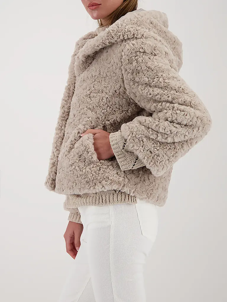 MONARI | Veste aspect fourrure | Beige