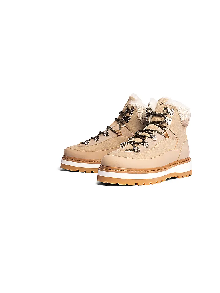 MONO | Boots à lacets TAG CAP | Beige