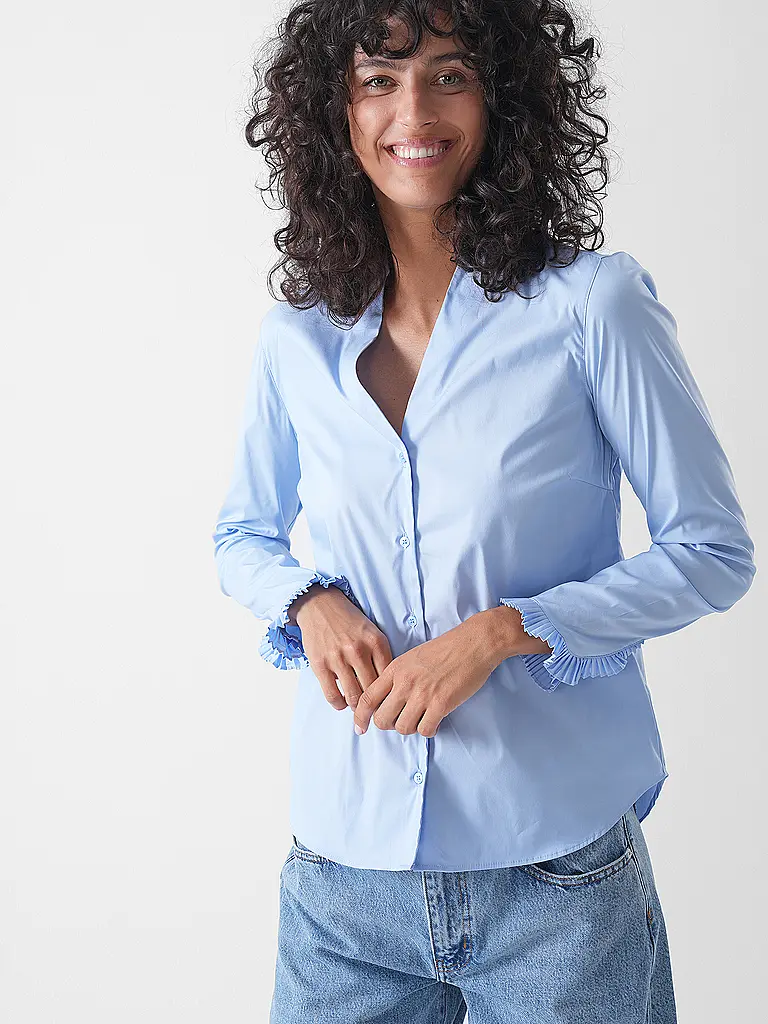 MOS MOSH | Blouse MMHASSIEPLEAT | hellblau
