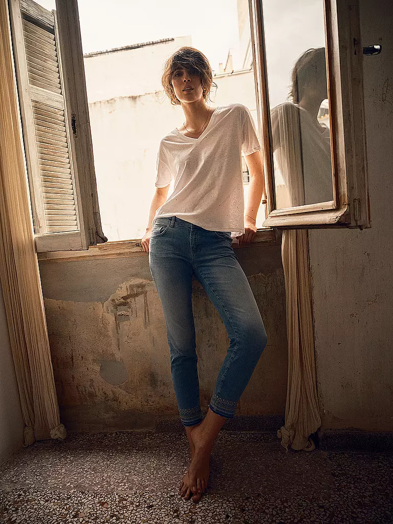 MOS MOSH | Jeans Slim Fit 7/8 SUMNER DIVA  | Bleu clair