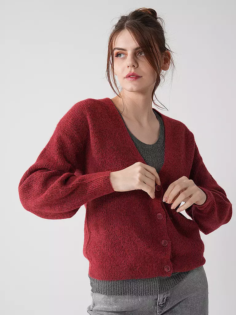 MOS MOSH | Strickjacke MMTHORAV | rot