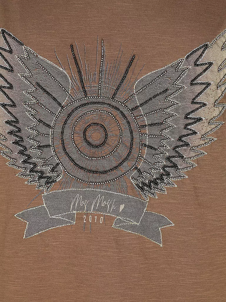 MOS MOSH | T-Shirt MMGETHIO-SSTEE | Marron clair