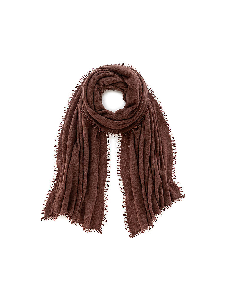 Écharpe en cachemire marron
