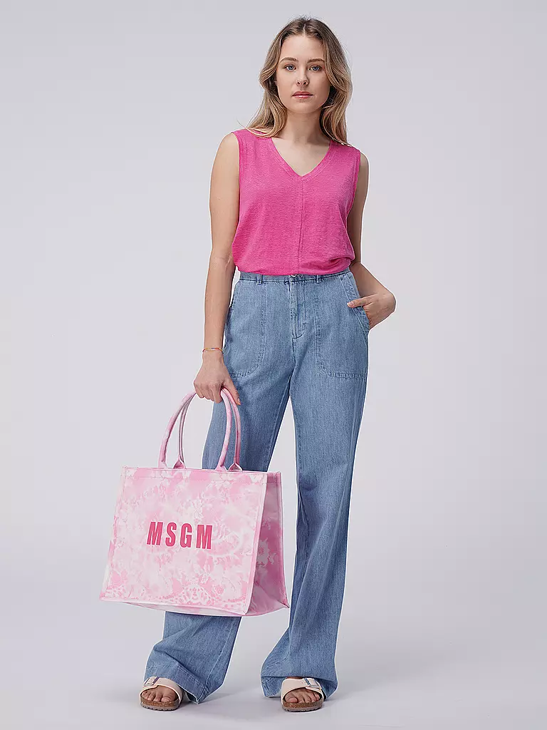 MSGM | Tasche - Tote Bag DONNA | Rose vif
