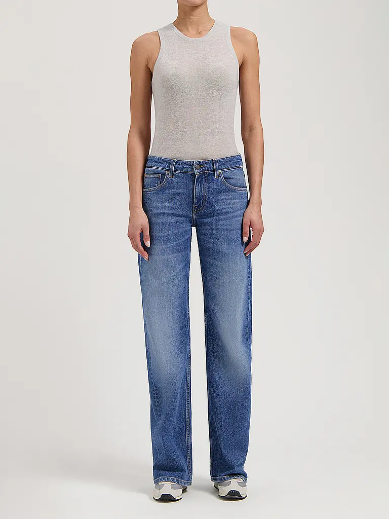 MUD JEANS | Jeans Coupe Droite CLEO | grau