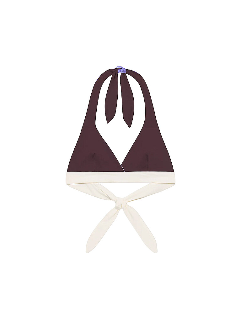 Haut de bikini dos nu marron M