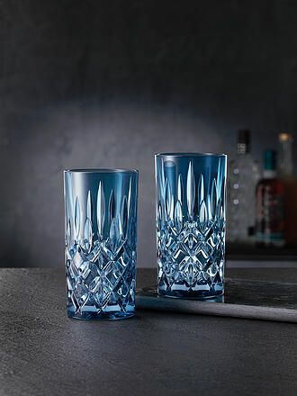 NACHTMANN | Verre à Long Drink, lot de 2, 395 ml, VINTAGE COLOUR NOBLESSE Bleu