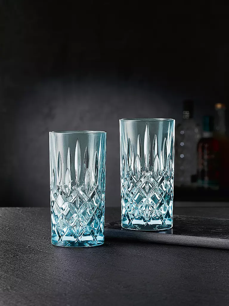 NACHTMANN | Ensemble de 2 verres à long drink NOBLESSE FRESH COLORS Aqua | hellblau