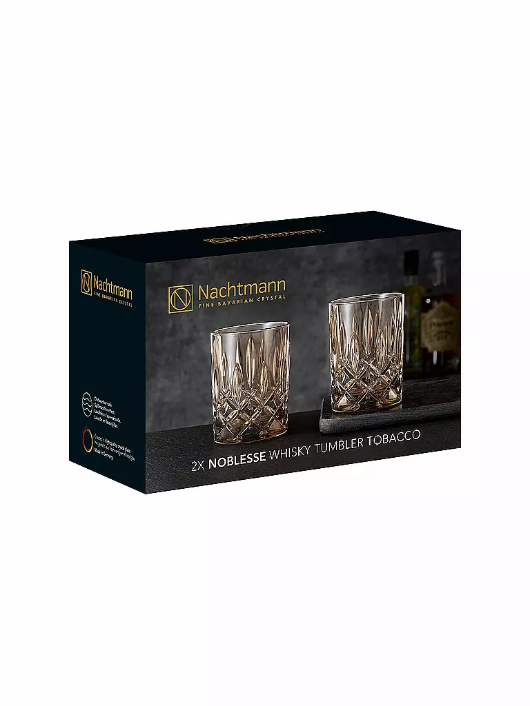 NACHTMANN | Ensemble de 2 verres à whisky Noblesse 295 ml | hellbraun