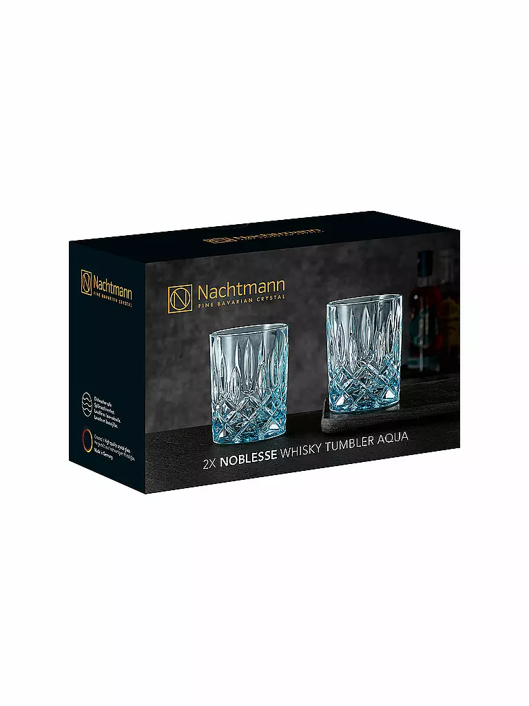 NACHTMANN | Ensemble de 2 verres à whisky NOBLESSE Aqua 295ml | 