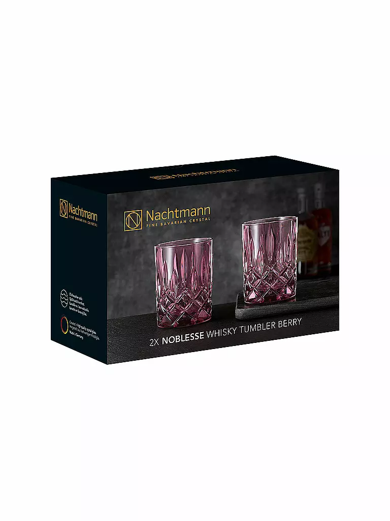 NACHTMANN | Ensemble de 2 verres à whisky Noblesse Berry 295 ml | beere