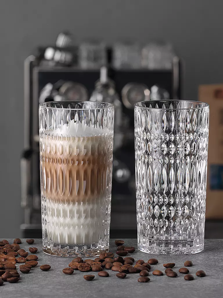NACHTMANN | Lot de 2 verres à latte macchiato ETHNO Barista 434 ml | transparent