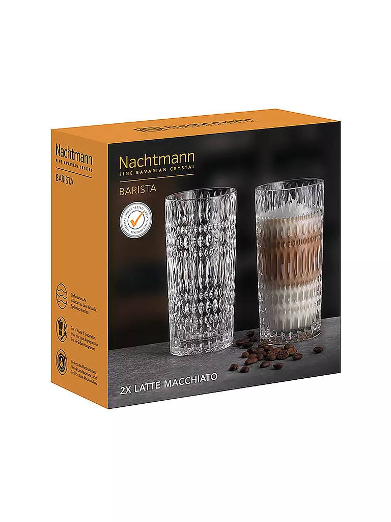 NACHTMANN | Lot de 2 verres à latte macchiato ETHNO Barista 434 ml | 