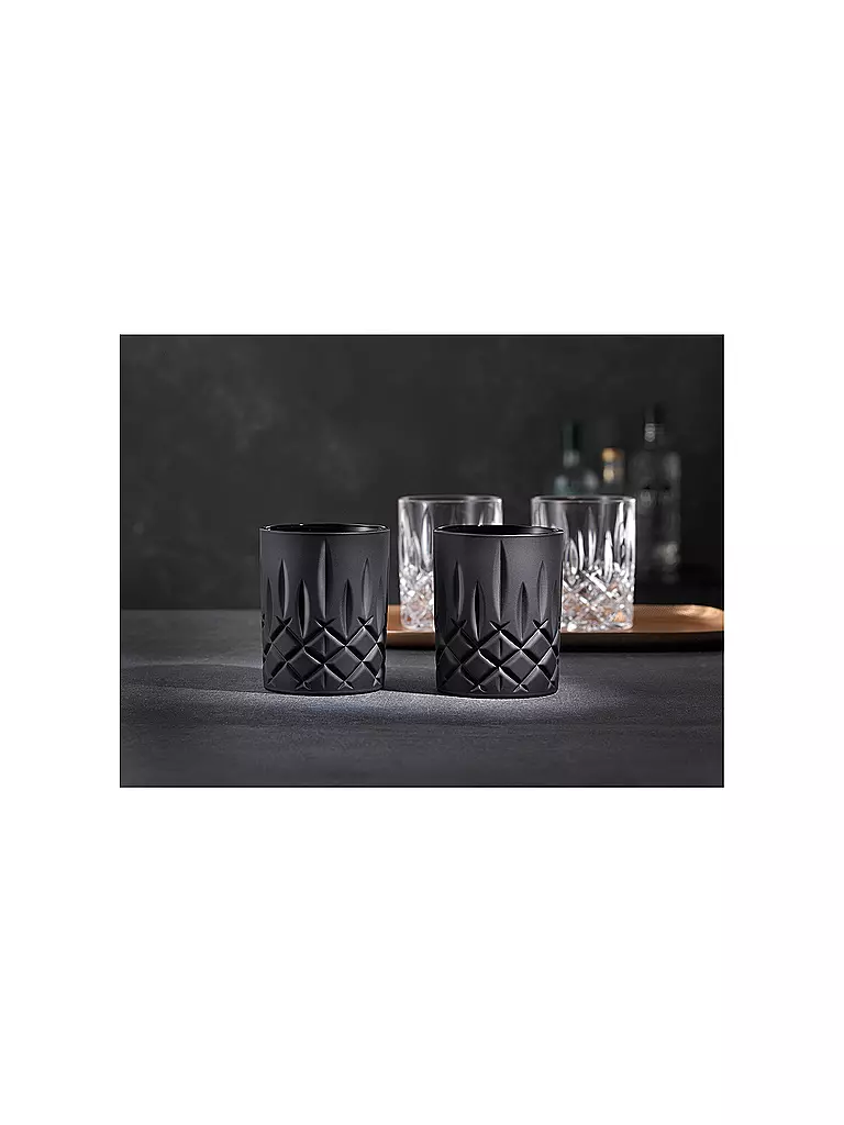 NACHTMANN | Set de 2 verres à whisky 295ml BLACK EDITION NOBLESSE | 
