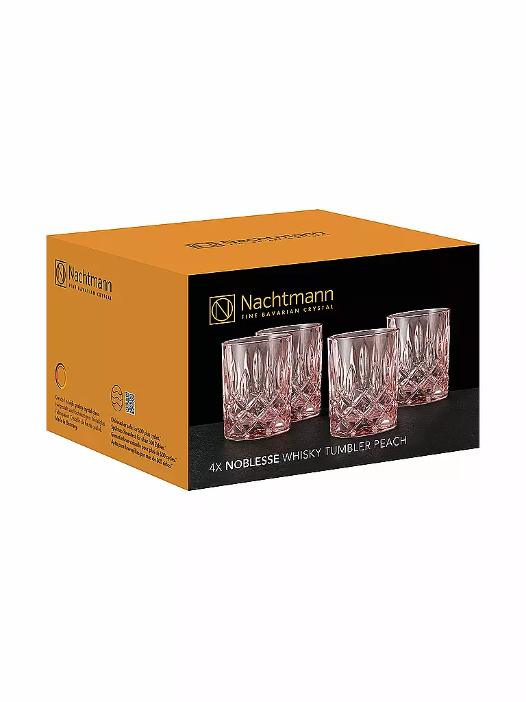 NACHTMANN | Set de 4 verres à whisky NOBLESSE 295ml Pêche | 