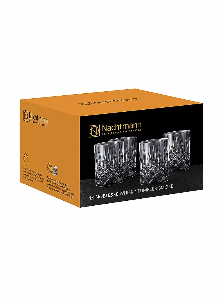 NACHTMANN | Set de 4 verres à whisky NOBLESSE 295ml Smoke | 