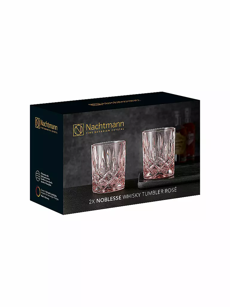 NACHTMANN | Verre à whisky, lot de 2, Noblesse Rose 295 ml | rosa