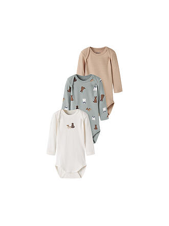 NAME IT | Body bébé NBMBODY lot de 3 Green Milieu/W/Stream Sasame