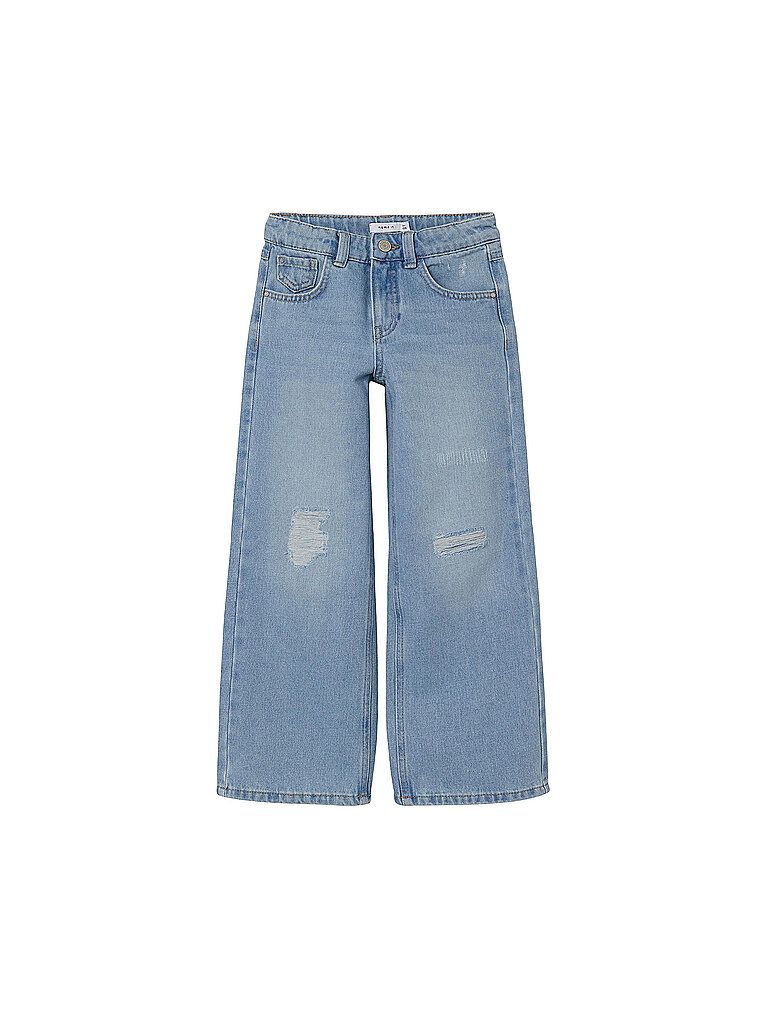NAME IT Jean taille haute large fille NKFROSE bleu clair | 116