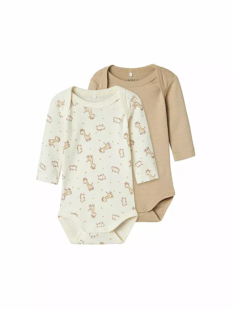 NAME IT | Body bébé lot de 2 NBNBODY | beige