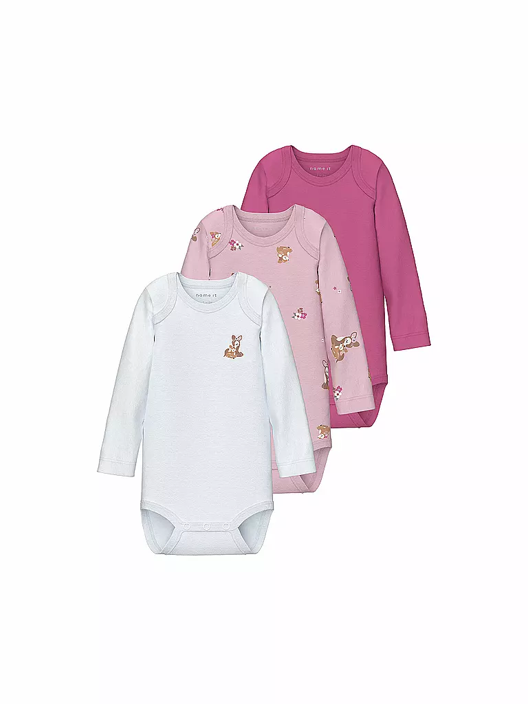 NAME IT | Body bébé lot de 3 NBFBODY | pink