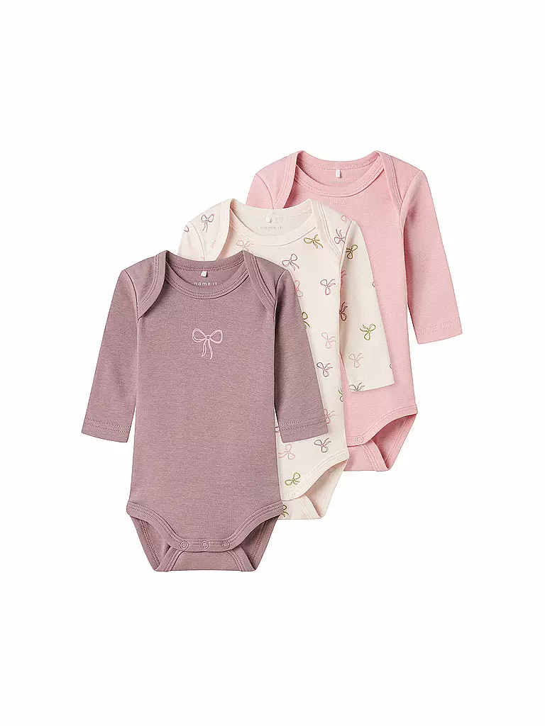 NAME IT | Body bébé lot de 3 NBFBODY | pink