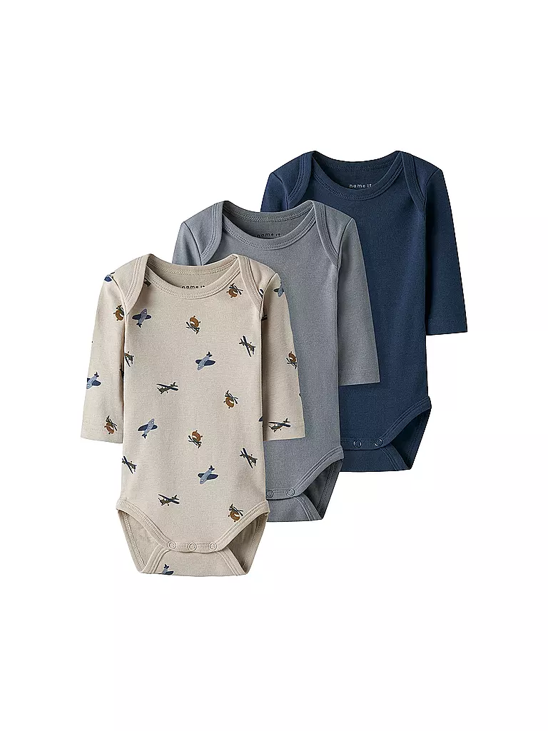 NAME IT | Body bébé lot de 3 NBMBODY | Beige