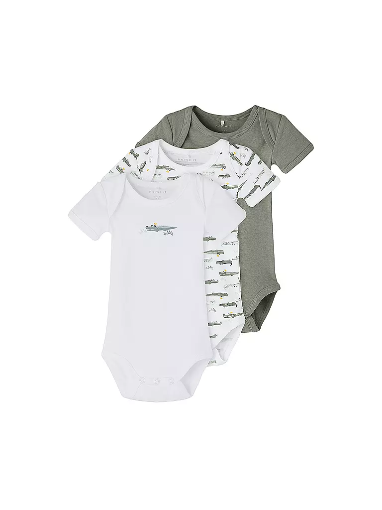NAME IT | Body bébé NBMBODY, lot de 3 | Blanc