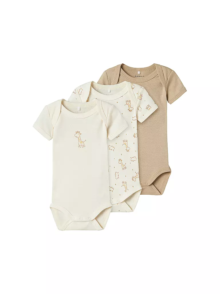 NAME IT | Body bébé NBNBODY lot de 3 | creme