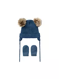 NAME IT | Bonnet pour bébé - Bonnet NBNMARA 2 pièces | Bleu foncé
