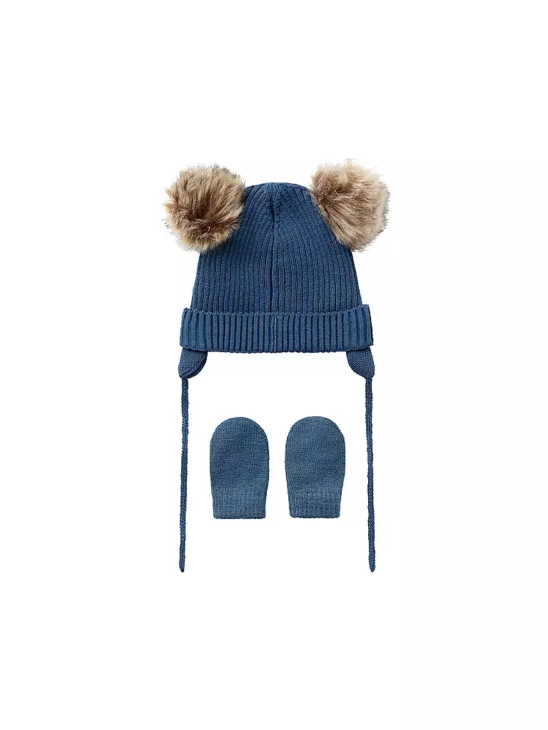 NAME IT | Bonnet pour bébé - Bonnet NBNMARA 2 pièces | dunkelblau