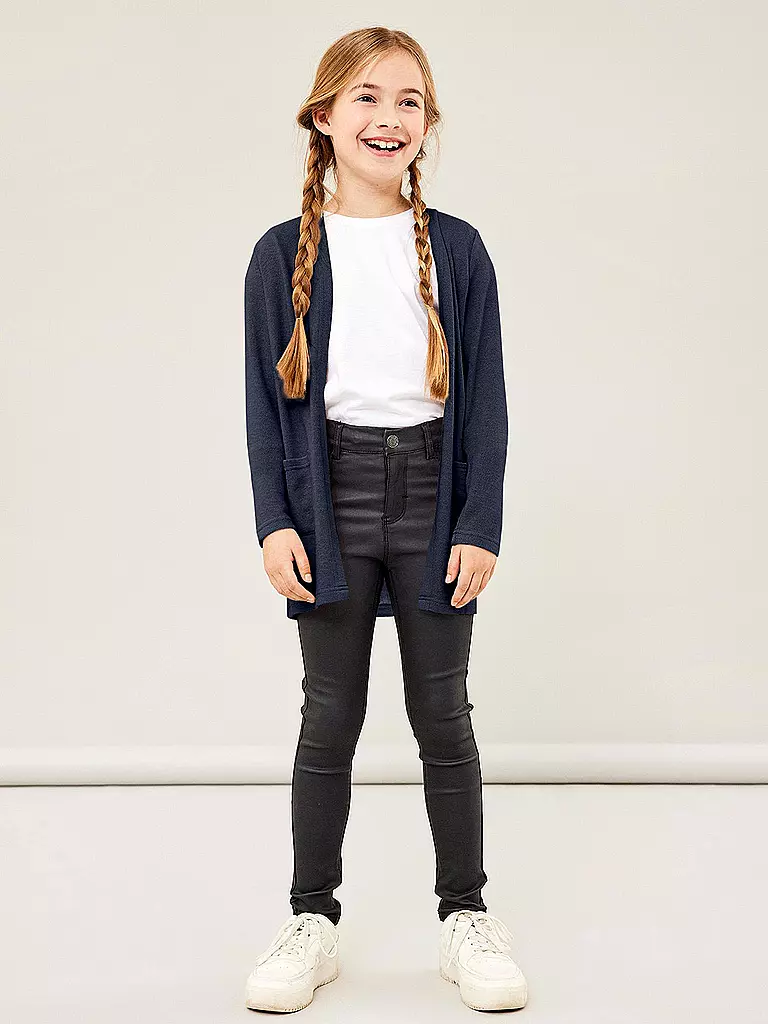 NAME IT | Gilet en tricot pour fille NKFVICTI | Bleu foncé