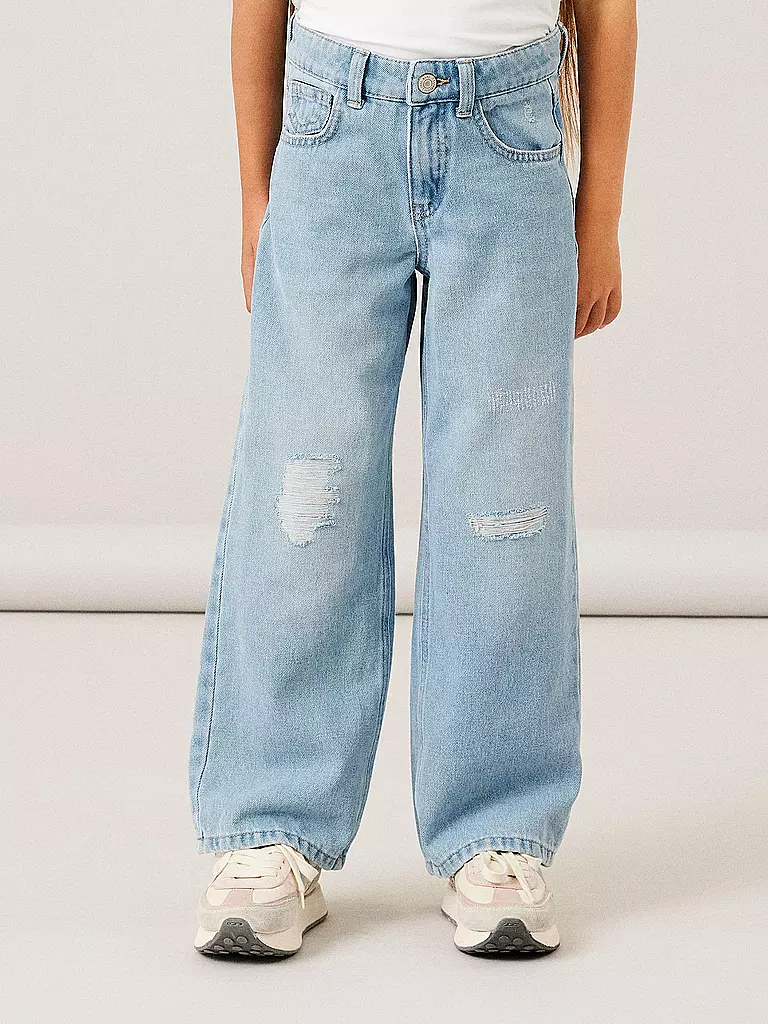 NAME IT | Jean taille haute large fille NKFROSE | hellblau
