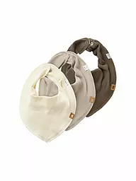 NAME IT | Lot de 3 bavoirs bandana pour bébé NBNYVETTI | Beige