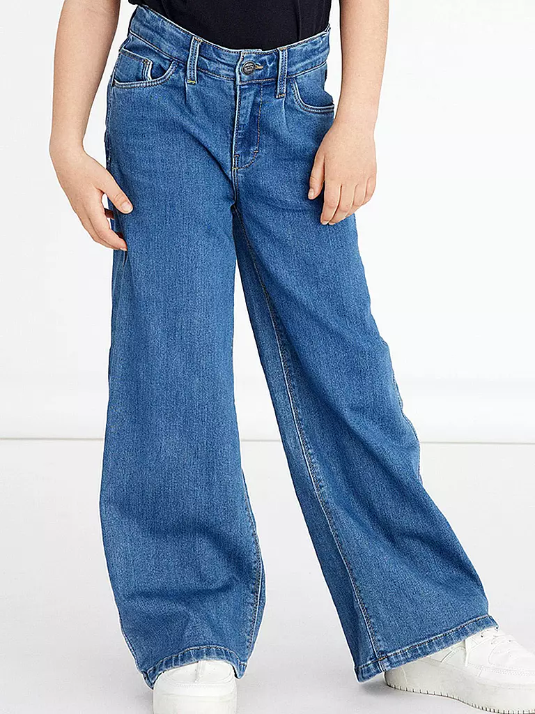 NAME IT | Mädchen Jeans Wide Leg NKFBELLA  | Bleu