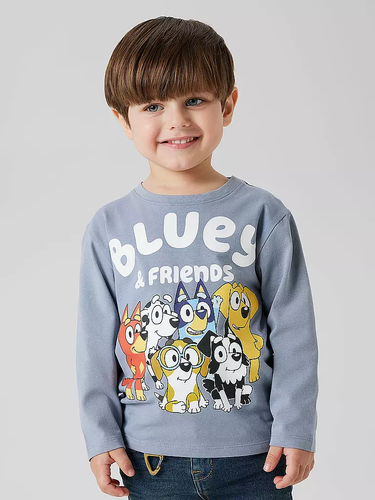 NAME IT | T-shirt à manches longues pour garçon NMMALEX | Bleu clair