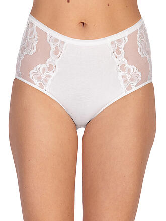 NINA VON C | Slip taille haute en dentelle blanc