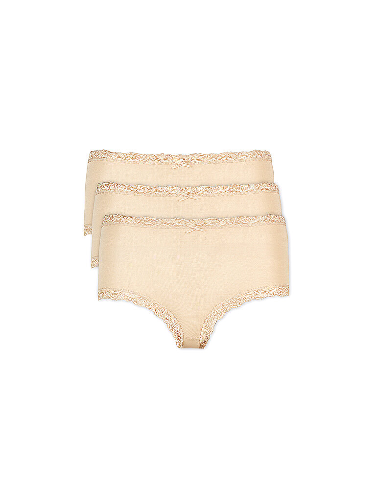Culotte haute lot de 3 COSY nude beige 48