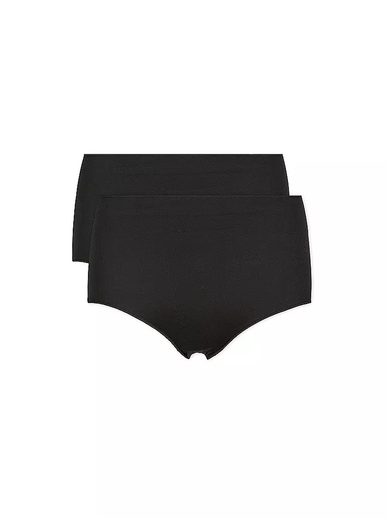 NINA VON C | Culotte taille haute lot de 2 nude | Noir