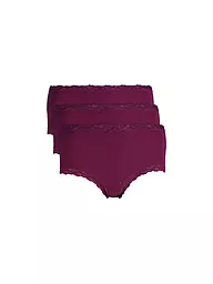 NINA VON C | Slips lot de 3 bleu guimauve | Rouge foncé
