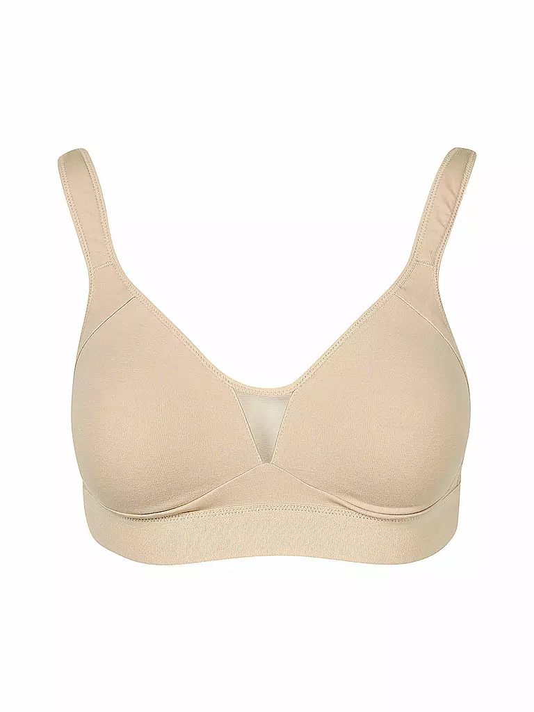 NINA VON C | Soutien-gorge de bien-être sans armatures Cotton Shape Caramel | Beige