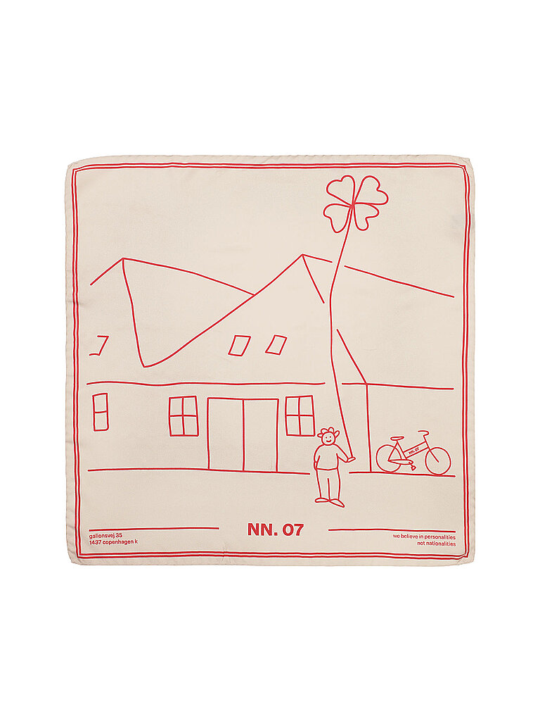 Nn.07 Foulard en soie crème
