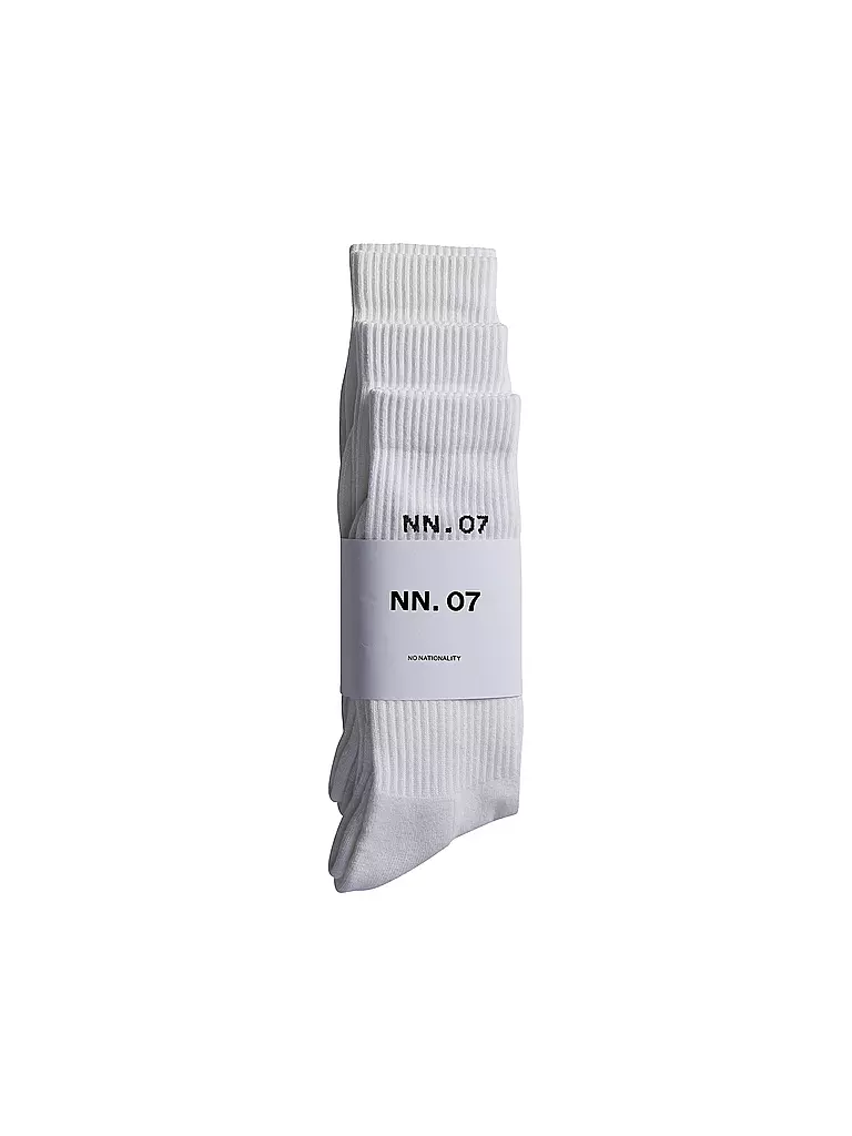 NN.07 | Chaussettes, lot de 3 paires, blanc | 